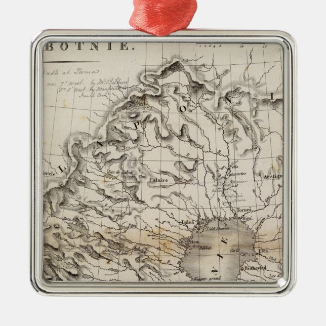 Golfe de Botnie Ornament Aus Metall (Vorne)