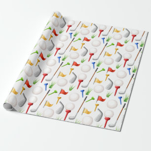 Golfen geschenkpapier