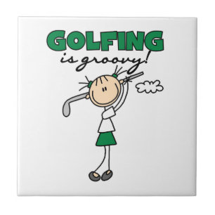 Golfen ist Groovy Fliese