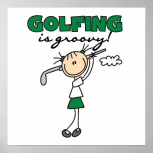 Golfen ist Groovy Poster