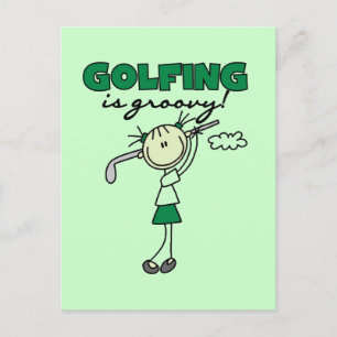 Golfen ist Groovy T-Shirts und Geschenke Postkarte