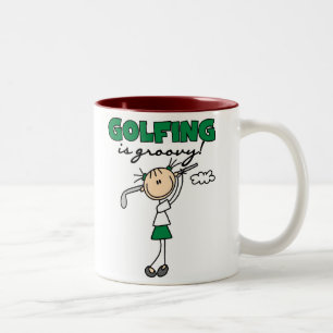 Golfen ist Groovy Zweifarbige Tasse