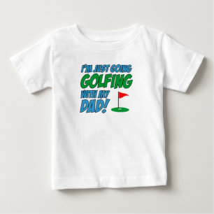 Golfen mit Papa Kind Baby T-shirt