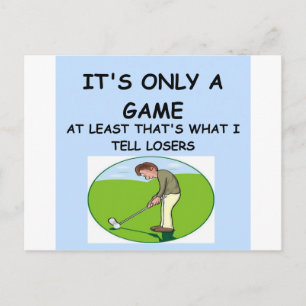 Golfen Postkarte