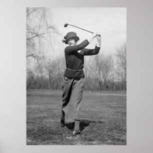 Golfen von Frauen: 1920er Poster