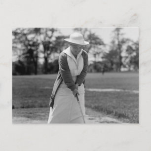 Golfen von Frauen, Vintag in den 1910er Jahren Postkarte