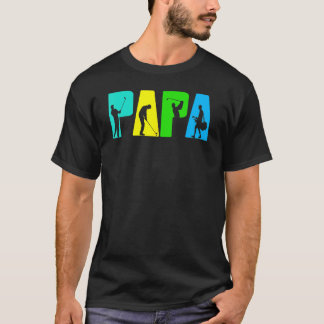 Golfen von Papa Golfer Golf zum Vatertag T-Shirt