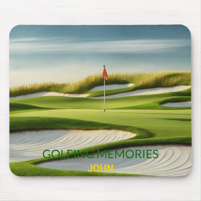 Golfende Erinnerungen Personalisierte Geschenke Mousepad (Vorne)