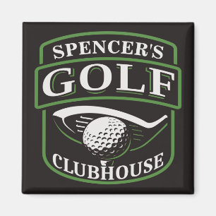 Golfer ADD NAME Pro Golf Player Club Clubhaus Magnet