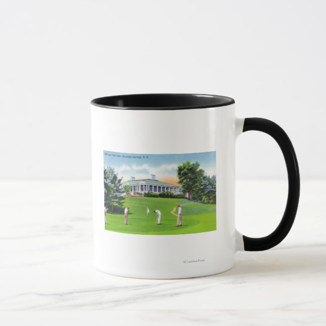 Golfer auf McGregor Golf Links Szene Tasse (Rechts)