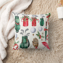 Golfer-Ausstattung Weihnachtsdekoration Kissen