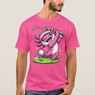 Golfer Axolotl Golf Player Sport T-Shirt