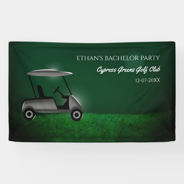 Golfer-Bachelor-Party - Green Golf carb - Golfspie Banner (Horizontal)