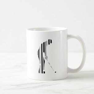 GOLFER BAR CODE Golf Golfen Sportmuster Design Tasse