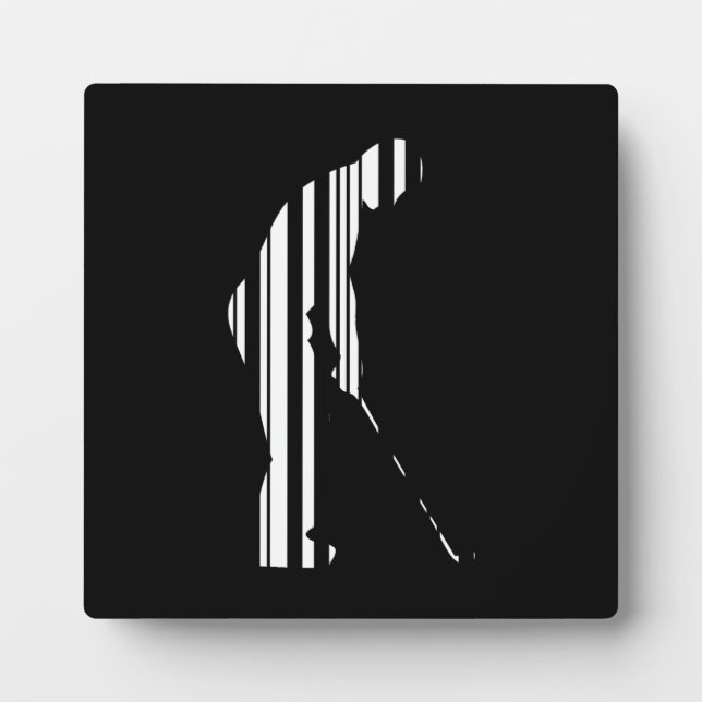 GOLFER BAR CODE Golf Golfsport Design Fotoplatte (Vorderseite)