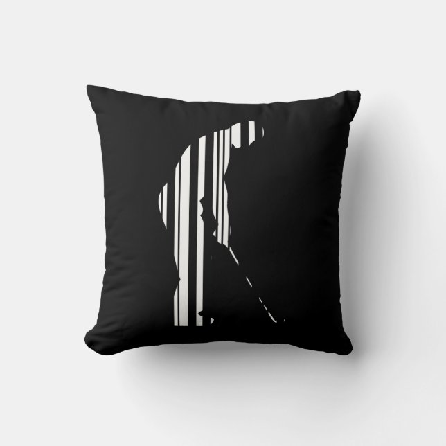 GOLFER BAR CODE Golf Golfsport Design Kissen (Vorderseite)