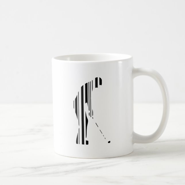 GOLFER BAR CODE Golf Golfsport Design Tasse (Rechts)