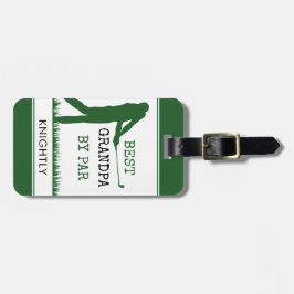 Golfer BEST GRANDPA NACH PAR Personalisiert Gepäckanhänger