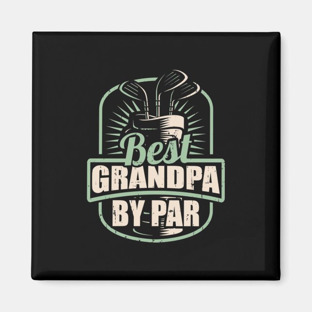 Golfer beste Opa nach Par Magnet (Vorne)