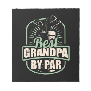 Golfer beste Opa nach Par Notizblock