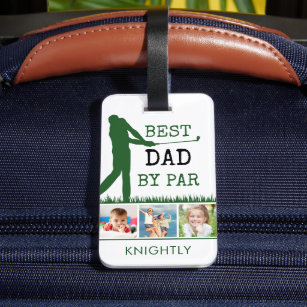 Golfer bester VATER NACH PAR 3 Foto Personalisiert Gepäckanhänger