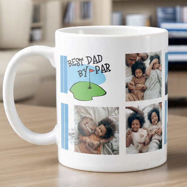 Golfer Bester Vater Par Golf Pub 7 Foto Jumbo-Tasse (Golfer Best Dad By Par Golf Pun 7 Photo Giant Coffee Mug
by Ricaso. Golfing themed photo mug)