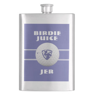Golfer Birdie Humor Sport Golfspiel Flachmann