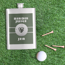 Golfer Birdie Spaß Sports Golf Game Mit Monogramm Flachmann