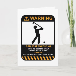 Golfer Birthday Card Karte