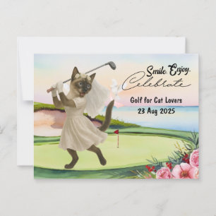 Golfer Bride Wedding Bachelorette für Liebhaber de Postkarte