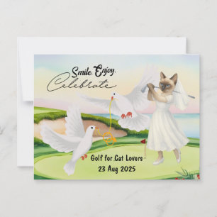 Golfer Bride Wedding Bachelorette für Liebhaber de Postkarte