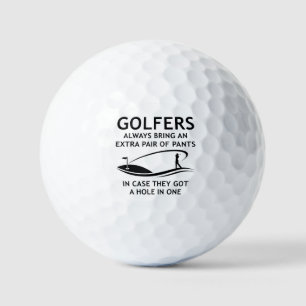 Golfer bringen immer ein zusätzliches Paar Golfball