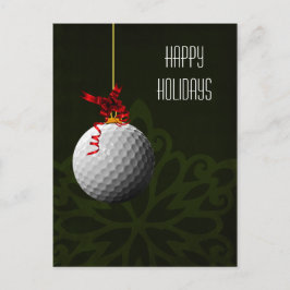 golfer Christmas Cards Feiertagspostkarte