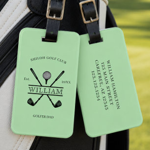 Golfer Cross Club Gepäckanhänger