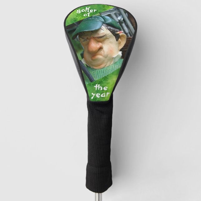 Golfer des Jahres Fahrerabdeckung, White Golf Head Golf Headcover (Vorderseite)