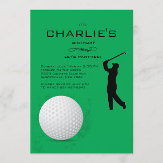 Golfer-Einladung Einladung