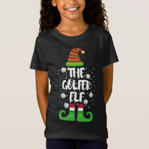 Golfer Elf Familienweihnachtsfest Party Weihnachte T-Shirt
