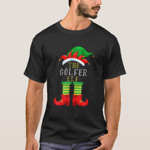 Golfer Elf Weihnachten Funny Golf Familie Matchin T-Shirt