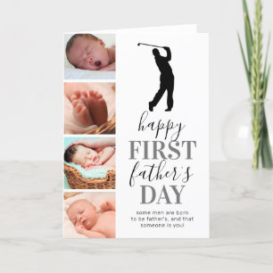 Golfer Foto Neuer Vatertag Karte