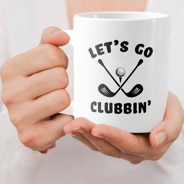 Golfer Funny Golf Club Spaß Modernes Sportprogramm Jumbo-Tasse (Golfer Funny Golf Club Humor Modern Sports Black Giant Coffee Mug)