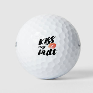 Golfer Funny Kiss meinen Putt  Golfball