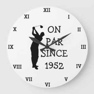 Golfer Geburtstag 70. lustig 70 Jahre alt Große Wanduhr