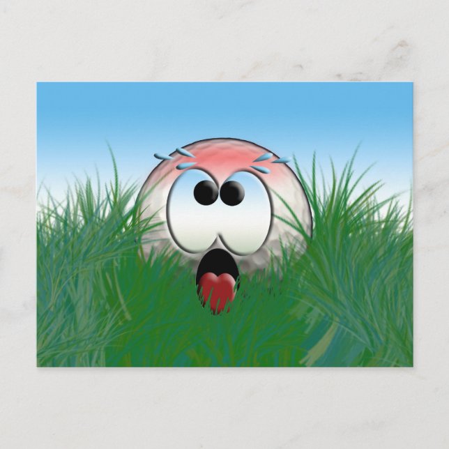 Golfer-Geschenk Idee Golfspieler Golfball Spaß Fun Postkarte (Vorderseite)