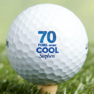 Golfer-Geschenk zum 70. Geburtstag, Cool 70 Jahre Golfball