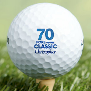 Golfer-Geschenk zum 70. Geburtstag - je ein Klassi Golfball