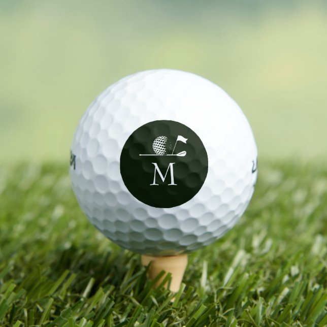 Golfer Gift Golfing Minimalist Monogram Custom Golfball (Insitu T-Shirt)