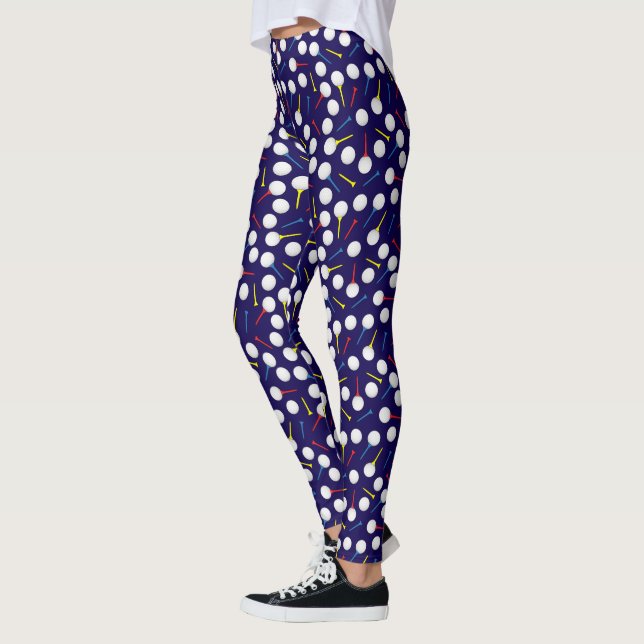 Golfer Golf Balls und T-Shirts Muster Leggings (Links)