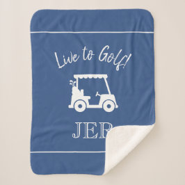 Golfer Golf Cart Mit Monogramm Vorstellungen Klass Sherpadecke