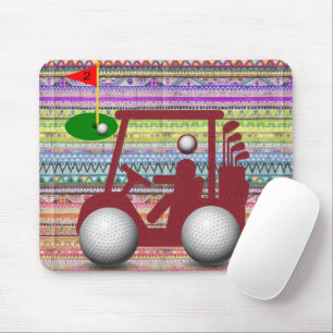 Golfer Golf Cart Mouse Pad! Mouse Pad Mousepad