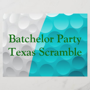 Golfer Golf Golfing Green Bachelor Party. Einladung